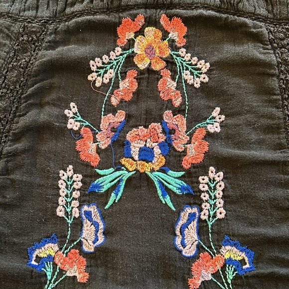 Free people black embroidered dress - Picture 4 of 5